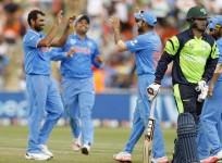 Mohammed Shami India Stuart Thompson Ireland ICC Cricket World Cup 2015