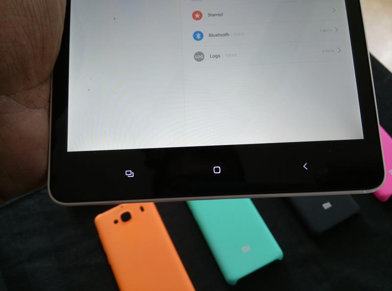 Xiaomi Mi Pad Physical touch buttons