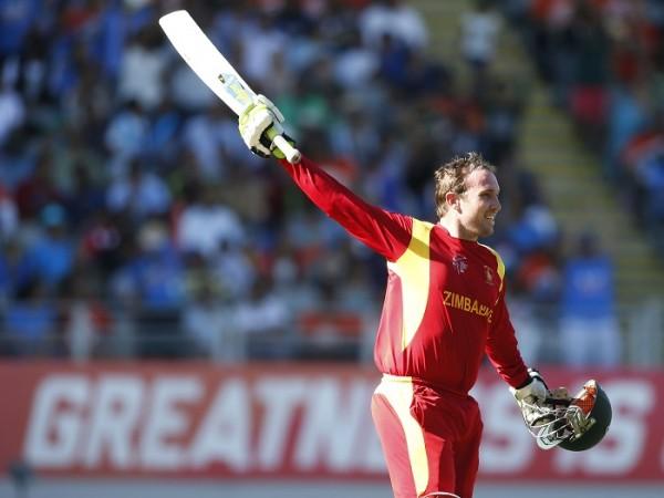 Zimbabwe batsman Brendan Taylor is ecstatic after completing his century against India in their ICC Cricket World Cup 2015 match Brendan Taylor Zimbabwe ICC Cricket World Cup 2015