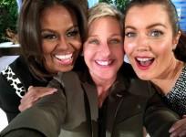 Michelle Obama with Ellen DeGeneres