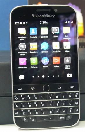 Blackberry Classic Front View