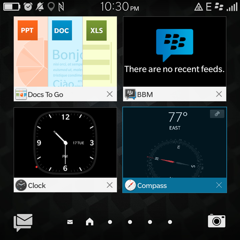 Blackberry Classic Multi Window Interface