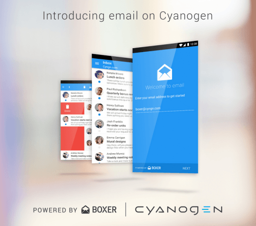 Box email app will be integrated with new CM12
