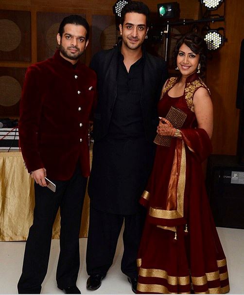 Karan Patel with his fiance Ankita Bhargava and co-star Aly Goni Karan Patel and Ankita Bhargava