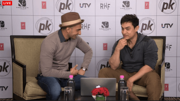 Ranveer Singh and Aamir Khan Ranveer Singh and Aamir Khan