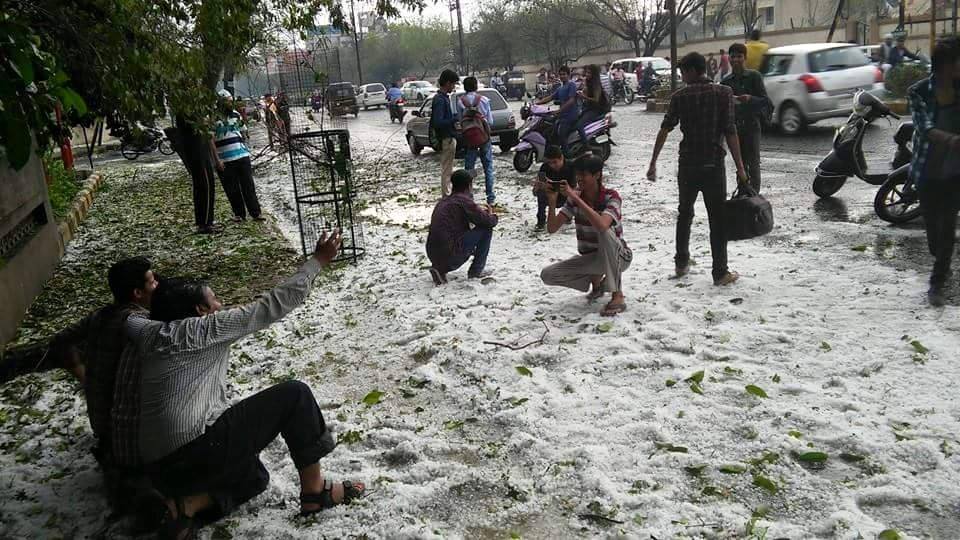 In Photos: Hail Storm Across India