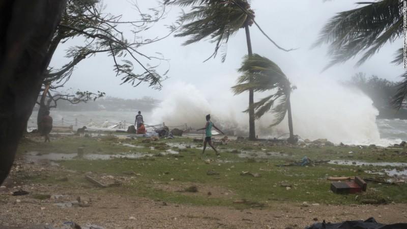 Cyclone Pam drone footage