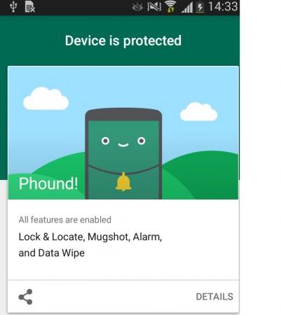 Kaspersky Phound Android Interface