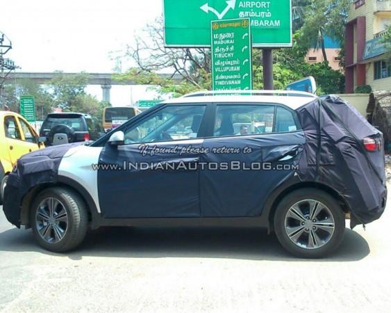 Hyundai ix25 Compact SUV Spied testing Again Hyundai ix25 Compact SUV Spied testing Again