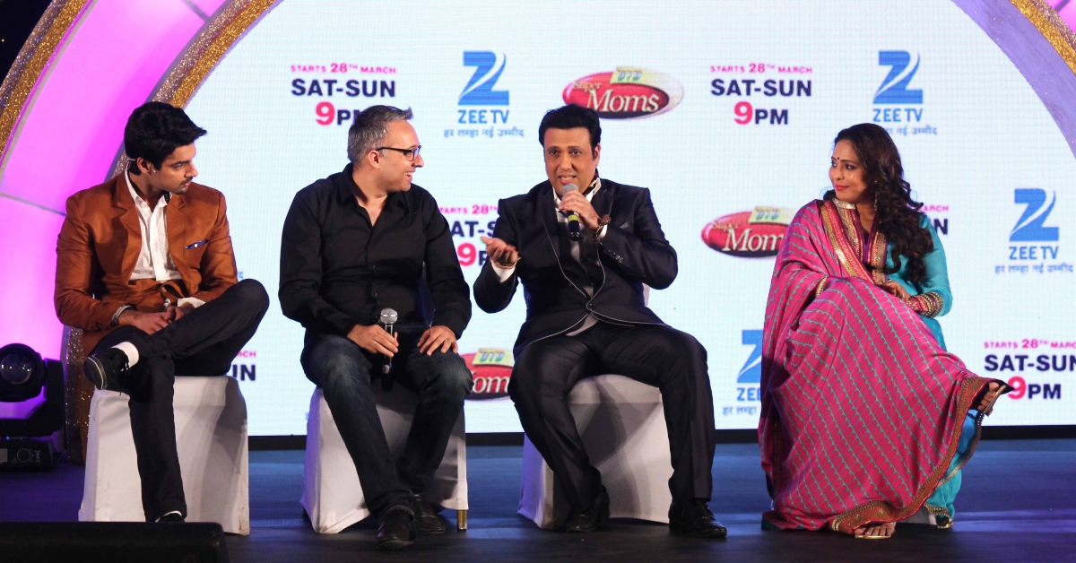 Govinda, Geeta Kapur and others during the launch of Zee TV new reality show 'Dance India Dance Super Mom'