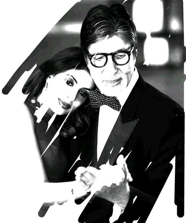 Amitabh Bachchan and Shweta Nanda