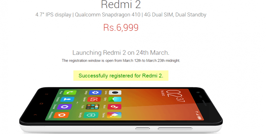 Xiaomi Redmi 2 Flash Sale 1.0: Register Now For March 24 Sale; Helpful Tips On Purchasing The Handset