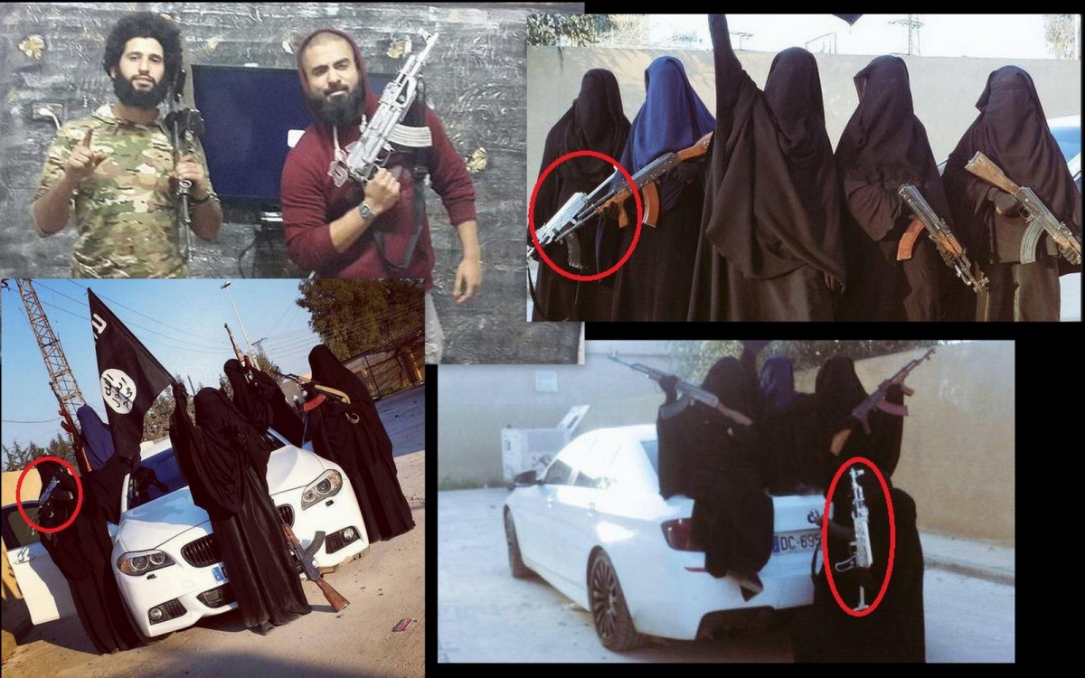 Suhan Rahman's family pose with the silver plaited gun Suhan Rahman's family pose with the silver plaited gun