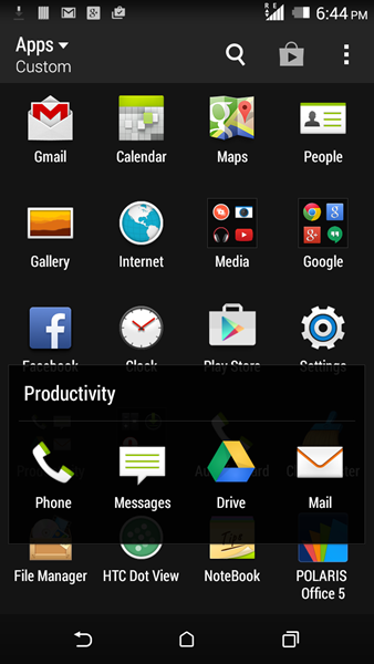 HTC Desire 820S Interface