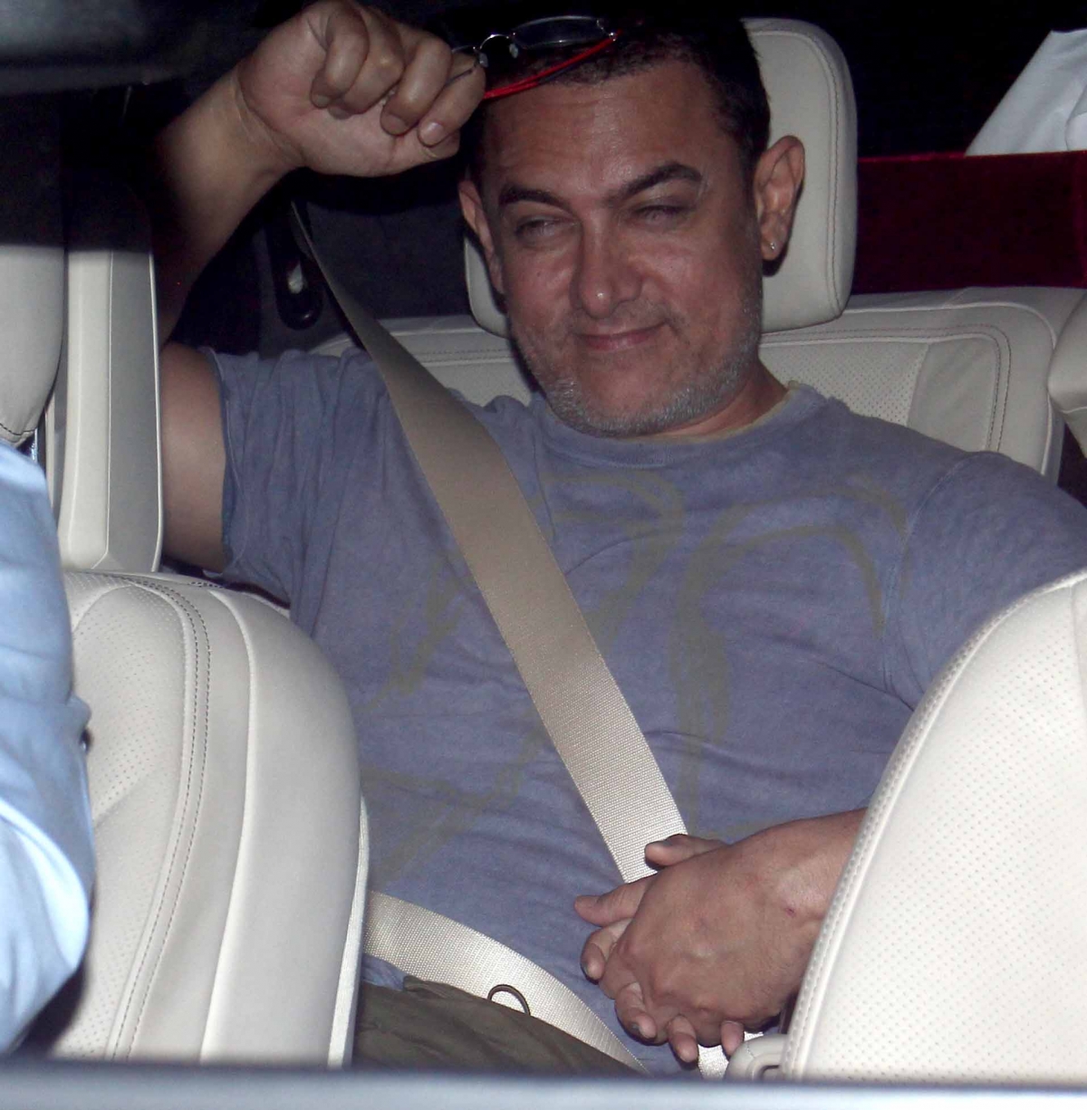 Aamir Khan attends 'Bombay Velvet' trailer launch success party Aamir Khan attends 'Bombay Velvet' trailer launch success party