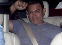 Aamir Khan attends 'Bombay Velvet' trailer launch success party