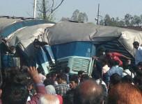 train accident UP varanasi janta express
