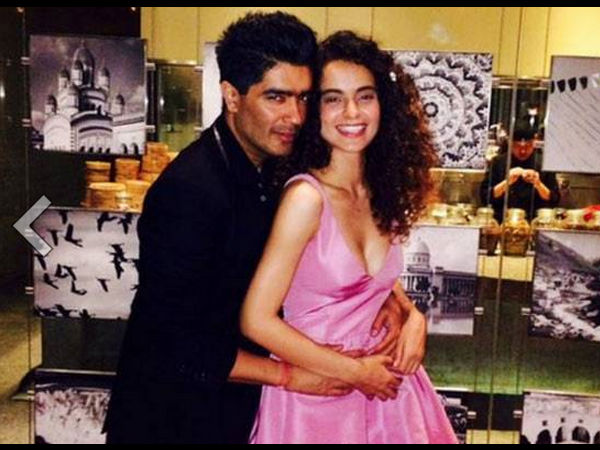 Manish Malhotra and Kangana Ranaut