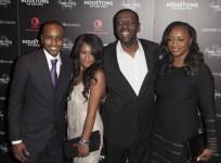 Nick Gordon, Bobbi Kristina Brown, Gary Houston and Patricia Houston attend the opening night of