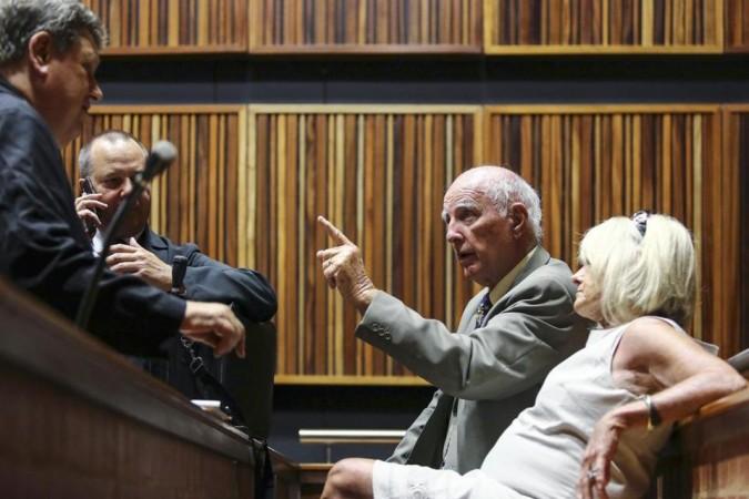 Bob Hewitt during his trial in South Africa.