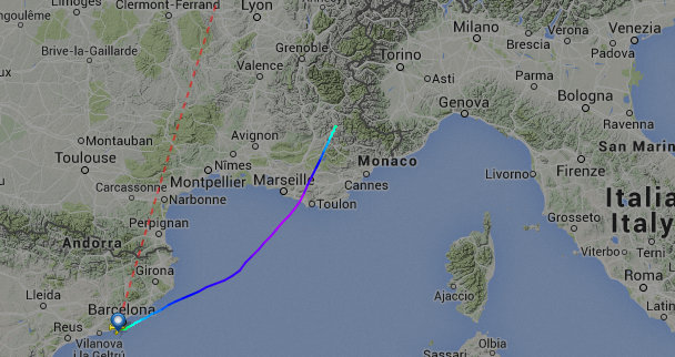 The German Airbus crashed near the French Alps