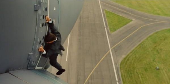 A screen shot from Mission: Impossible – Rogue Nation trailer. Mission: Impossible – Rogue Nation