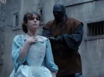 Constance about to be beheaded in 'The Musketeers'
