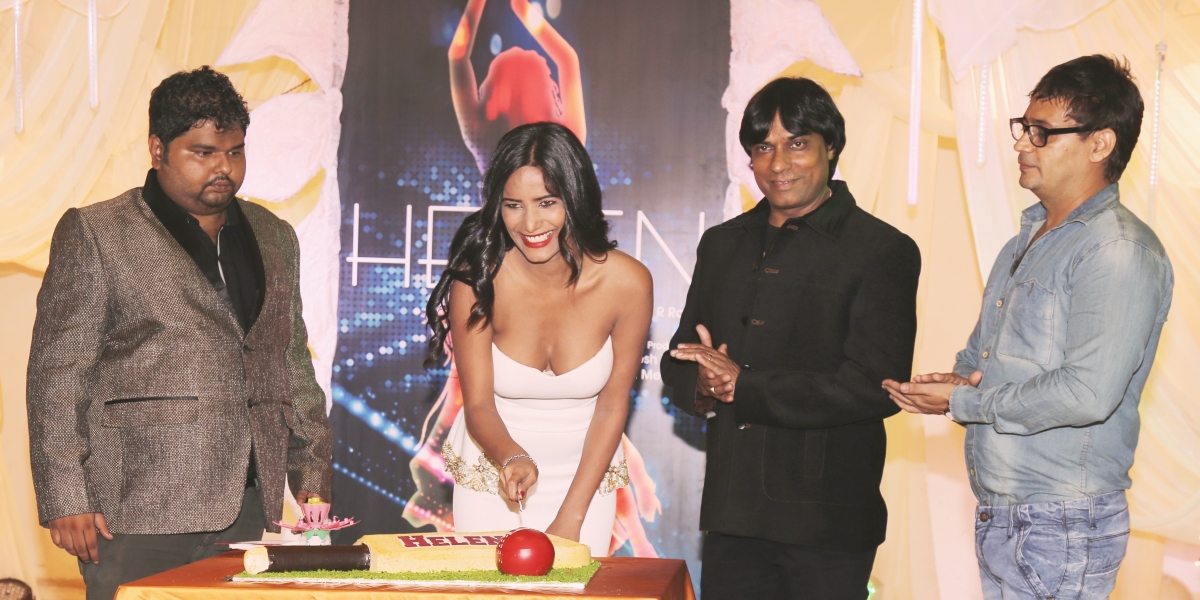 Vipin Medhekar, Suraj Nakum and Ajit Rajpal cheer while Poonam Pandey cuts the World Cup cake for cheering India When Poonam Pandey Unveils Her World Cup Plans!