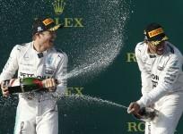 Mercedes drivers Lewis Hamilton and Nico Rosberg