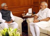 Nitish Kumar with Narendra Modi