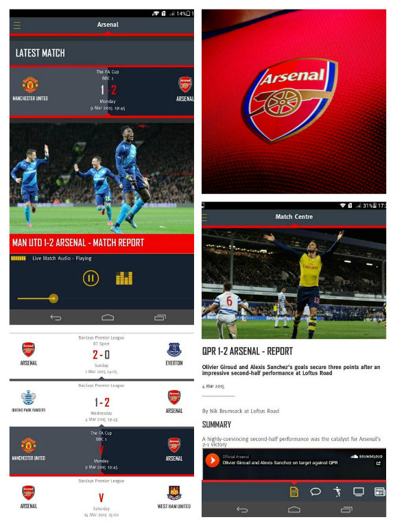 Arsenal Official Android App Finally Here; Adds LIVE Audio, Text ...