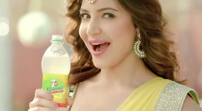 Anushka Sharma in 7UP advertisement