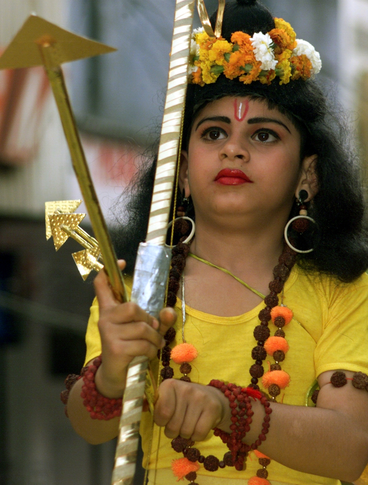 Ram Navami: Young Devotee in costume of Lord Rama Ram Navami