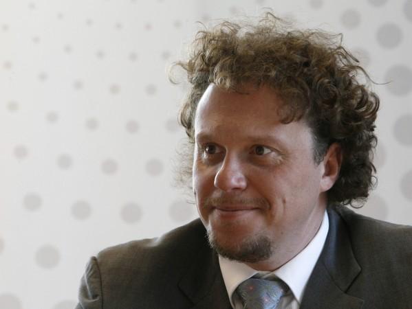 Sergei Polonsky, co-owner of Russian developer Mirax, speaks during an interview with Reuters in Moscow, sergei polonsky