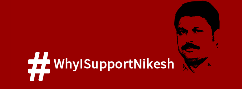 'Why I support Nikesh' Page Goes Viral 'Why I support Nikesh' Page Goes Viral