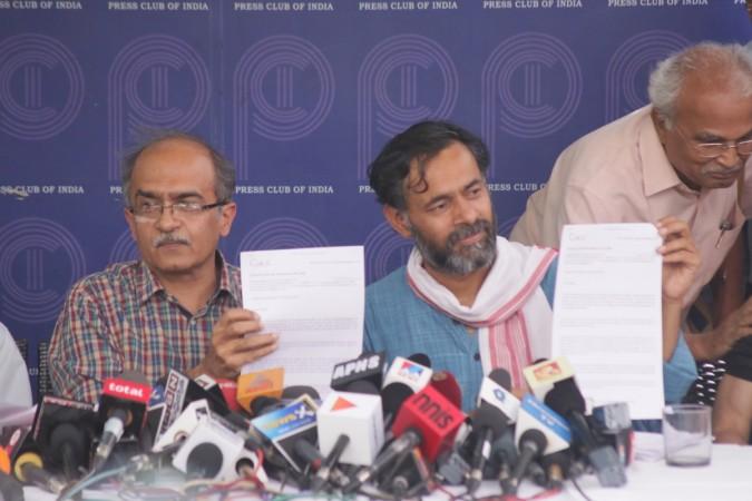 Yogendra Yadav Prashant Bhushan