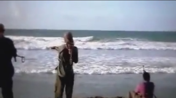 A screen grab from the new al-Shabaab video. Al shabaab