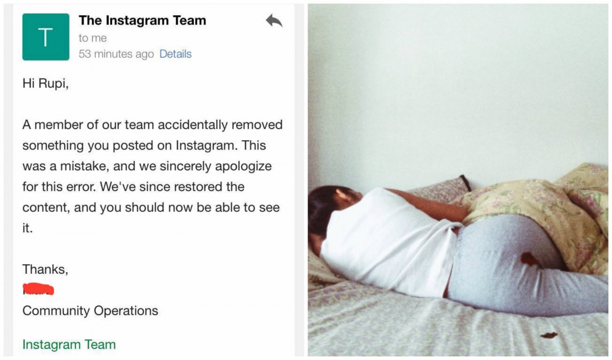 Instagram Apologizes for Censoring Menstruation Instagram Apologizes for Censoring Menstruation