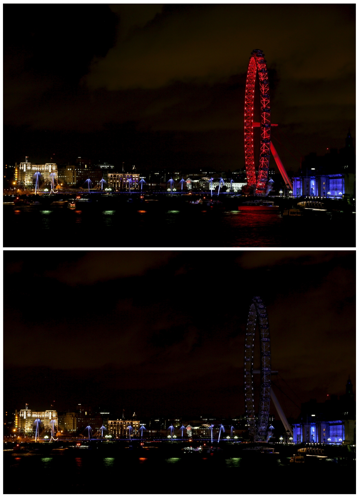 London Eye Earth Hour 2015