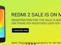 Xiaomi Redmi 2 Flipkart Flash Sale to Start on 31 March
