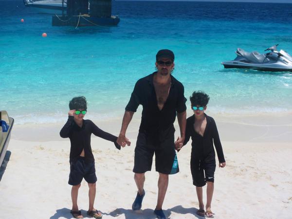 In Pictures: Hrithik Roshan's Happy Moments with his Sons at Maldives