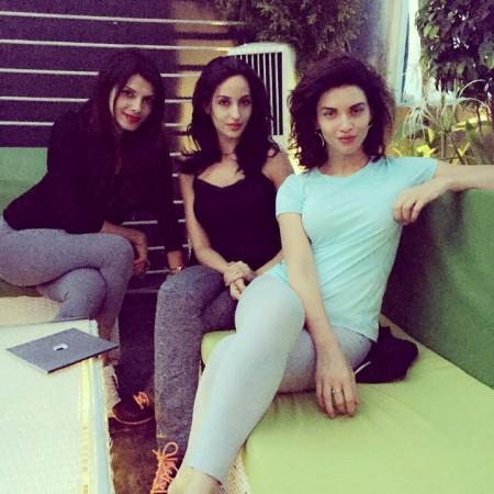 Nora Fatehi, Scarlett Wilson and Gabriela Bertante Nora Fatehi, Scarlett Wilson and Gabriela Bertante