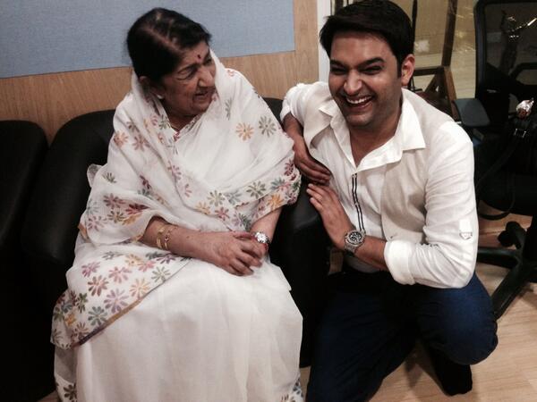 Kapil Sharma with the legendary singer Lata Mangeshkar Kapil Sharma pictures