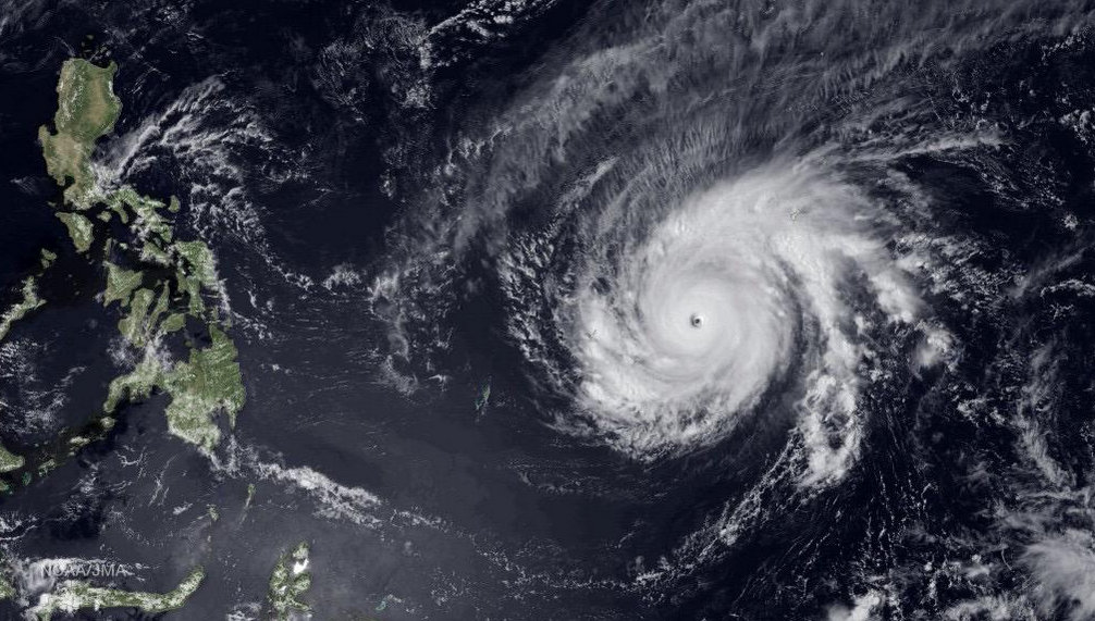 Maysak Intensifies to Super Typhoon Over Pacific