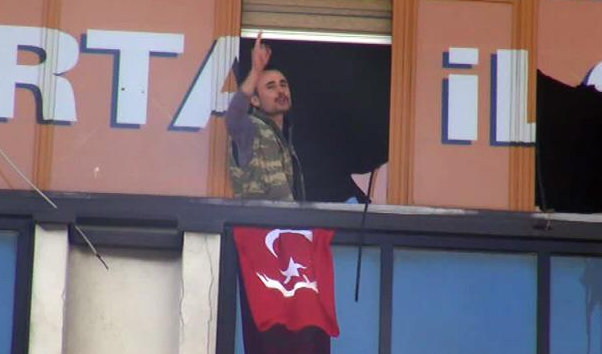 Armed assailants have entered the ruling AK party office on Wednesday.