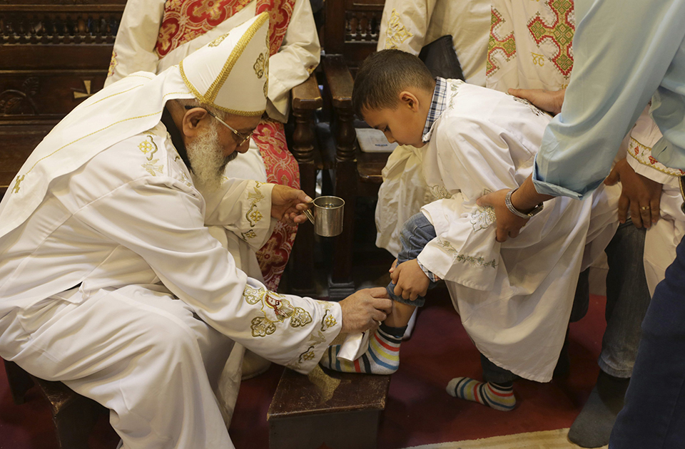 Several churches observe the tradition of washing of feet during Maundy Thursday.