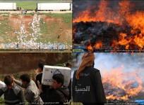 Isis Hisba police seized two trucks full of chicken and destroyed them.