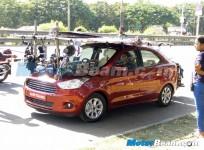 Ford Figo Aspire Sedan Spied Undisguised During a Photoshoot