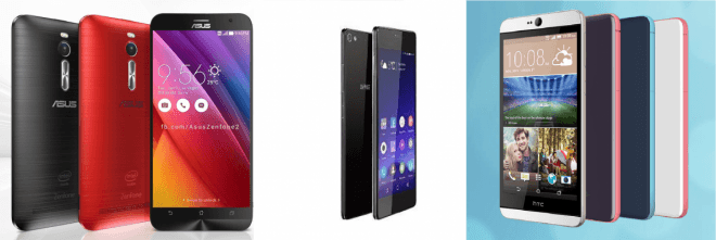 Asus Zenfone 2 Vs Gionee Elife S7 Vs HTC Desire 826; Choose The Right Mid-Range Smartphone
