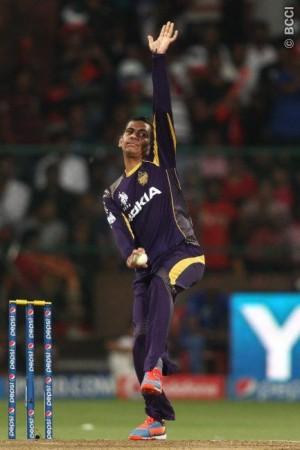 Sunil Narine will hope to be as effective with an altered action Sunil Narine KKR